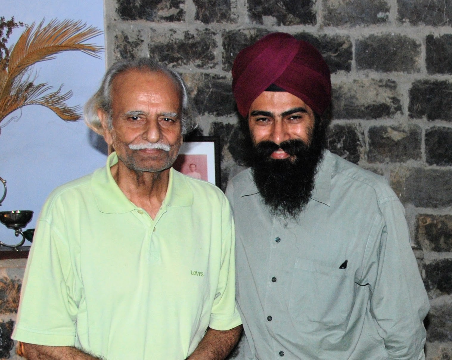 Harpreet Singh with Najm Hossain Syed