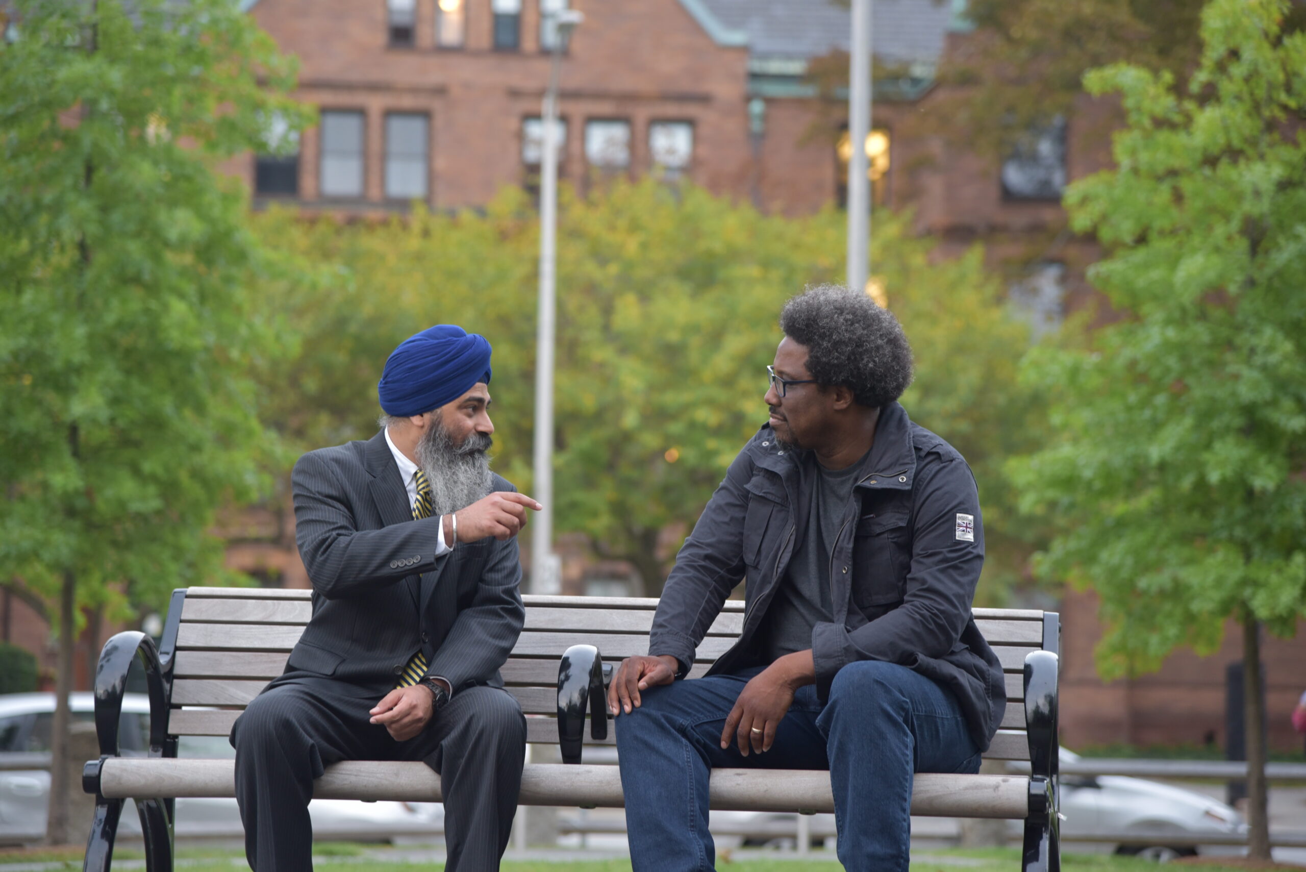 Harpreet Singh with W. Kamau Bell